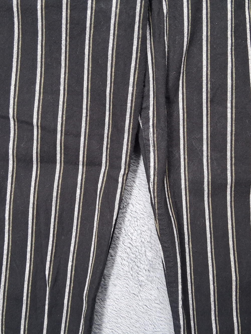 Women's Black Pinstripe Pants Ultra High-Rise Classic Tailored Style - Picture 3 of 16